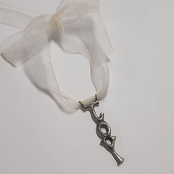 Joy Holiday Charm Ornament Pendant Christmas - Picture 4 of 4